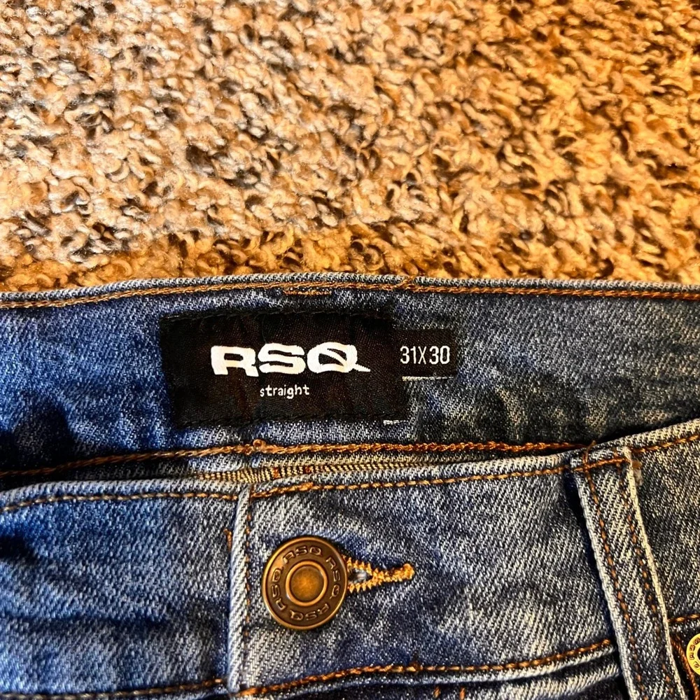 RSQ‎ Mens Blue Denim Straight Leg Jeans - 31x30 - Classic Style